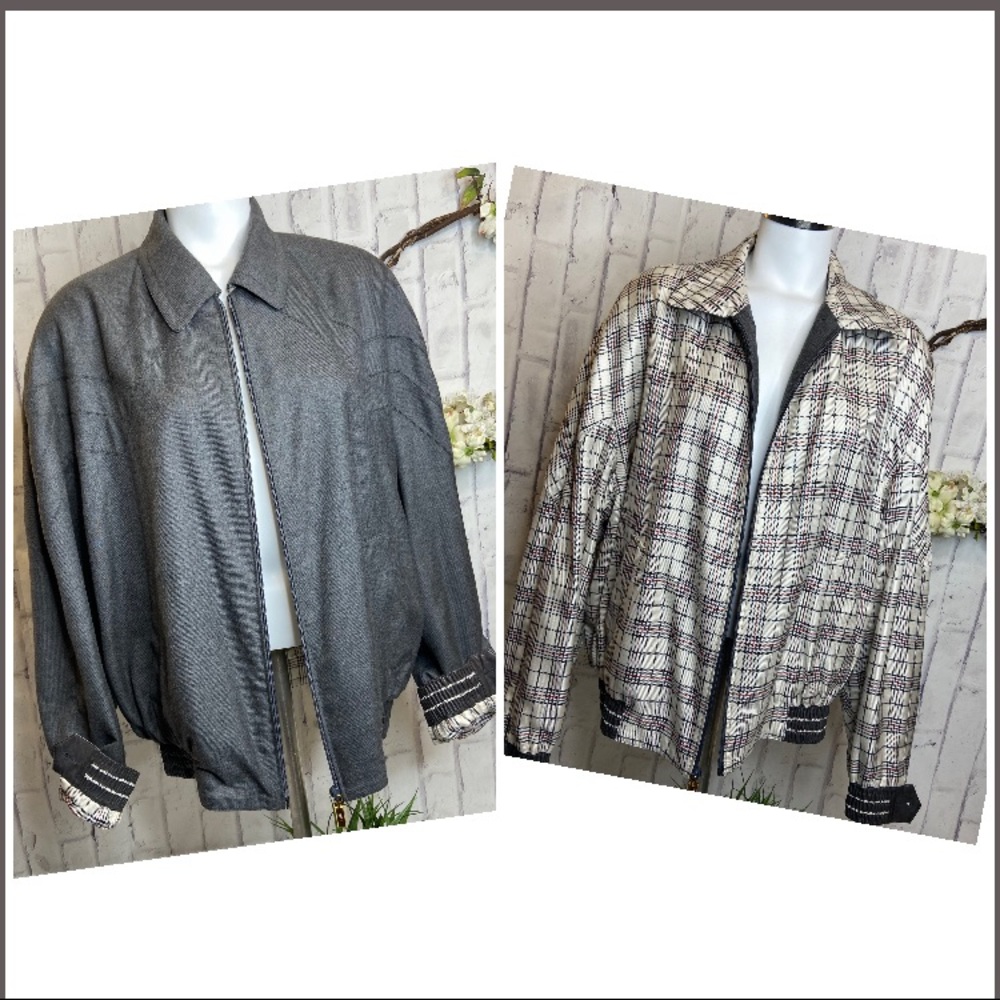 Zilli Paris Olieg Gris Claire bomber jacket 100%cashmere & silk